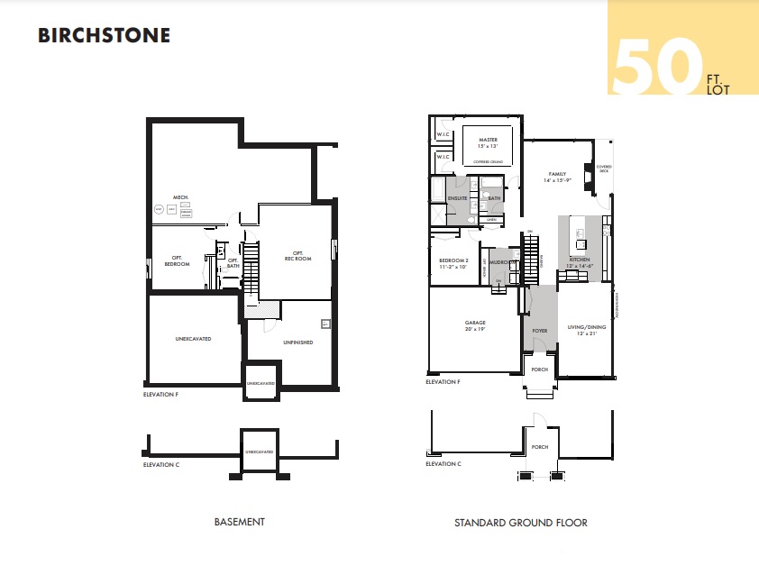 Birchstone Floor Plan of Trailsedge Towns with undefined beds