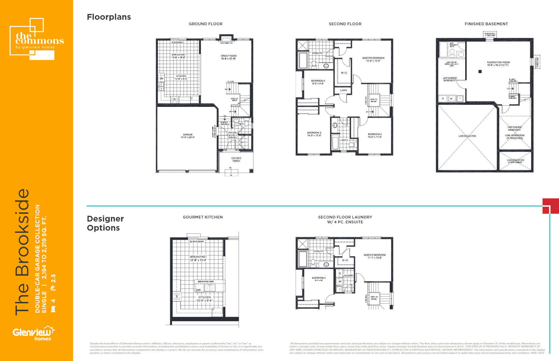 The Brookside Floor Plan of The Commons Towns with undefined beds