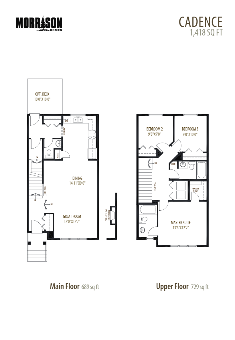 Cadence Floor Plan of Glenridding Ravine Morrison Homes with undefined beds