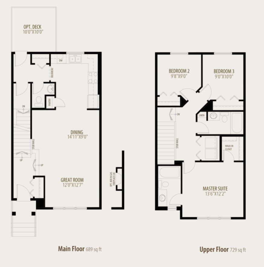 Cadence Floor Plan of Walker Summit Morrison Homes with undefined beds