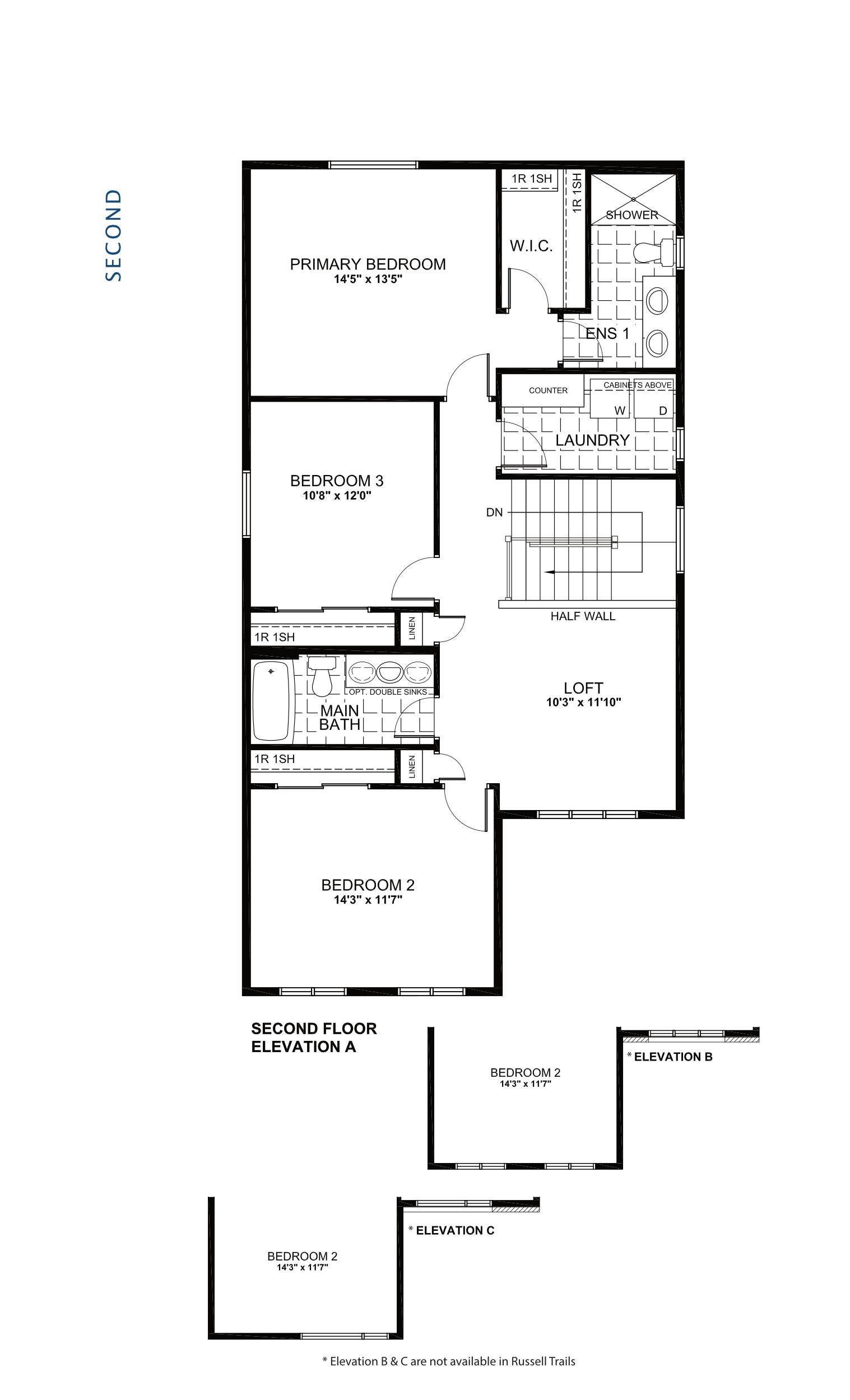 Capella Floor Plan of Findlay Creek Village Towns with undefined beds