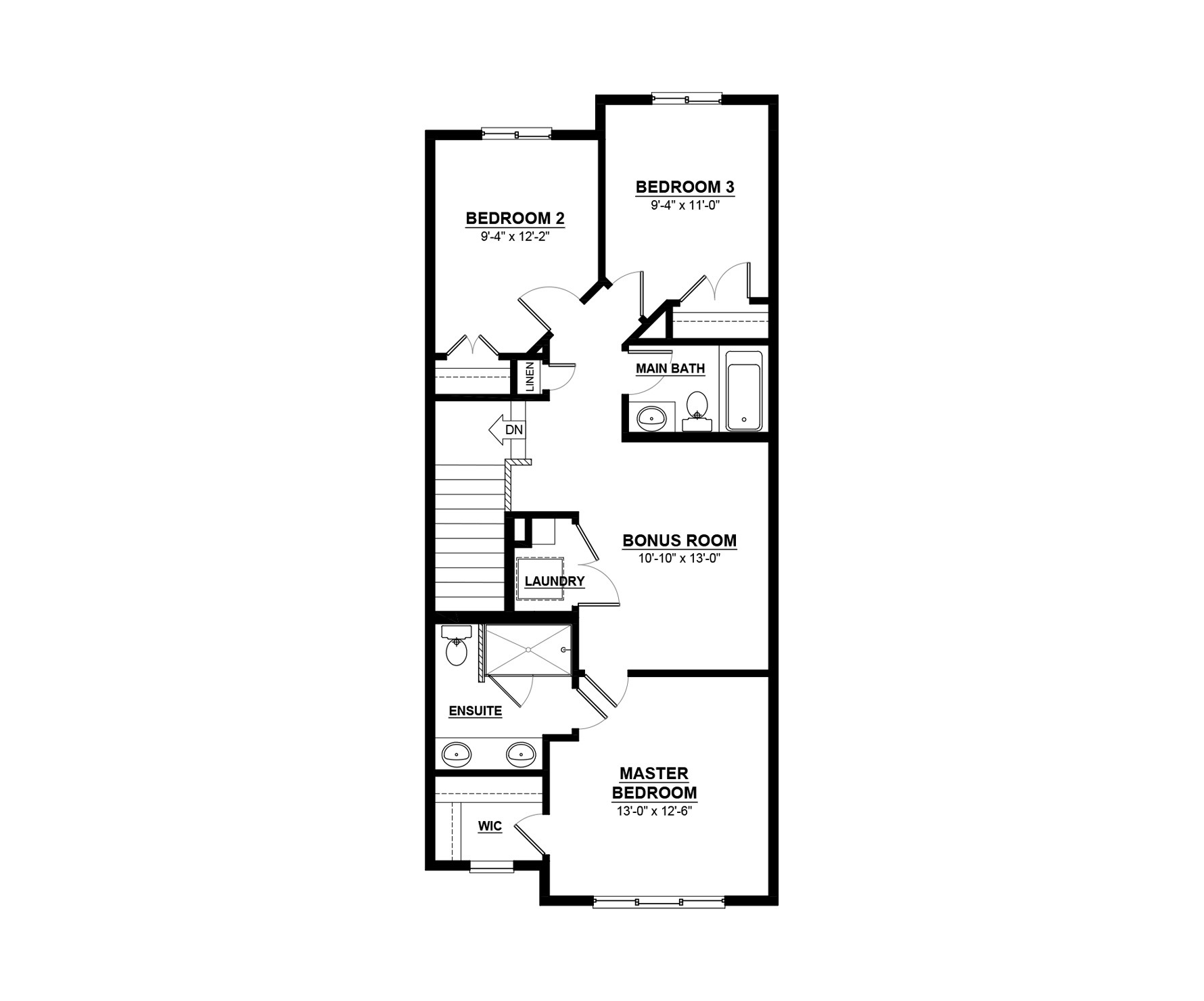 CARRERA-Z Floor Plan of Saxony Glen by Daytona Homes with undefined beds
