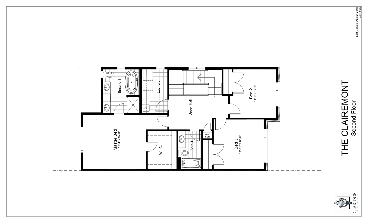 Clairemont Floor Plan of River's Edge Claridge Homes with undefined beds