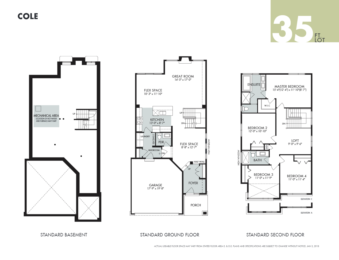 Cole Floor Plan of Pathways at Findlay Creek Towns with undefined beds