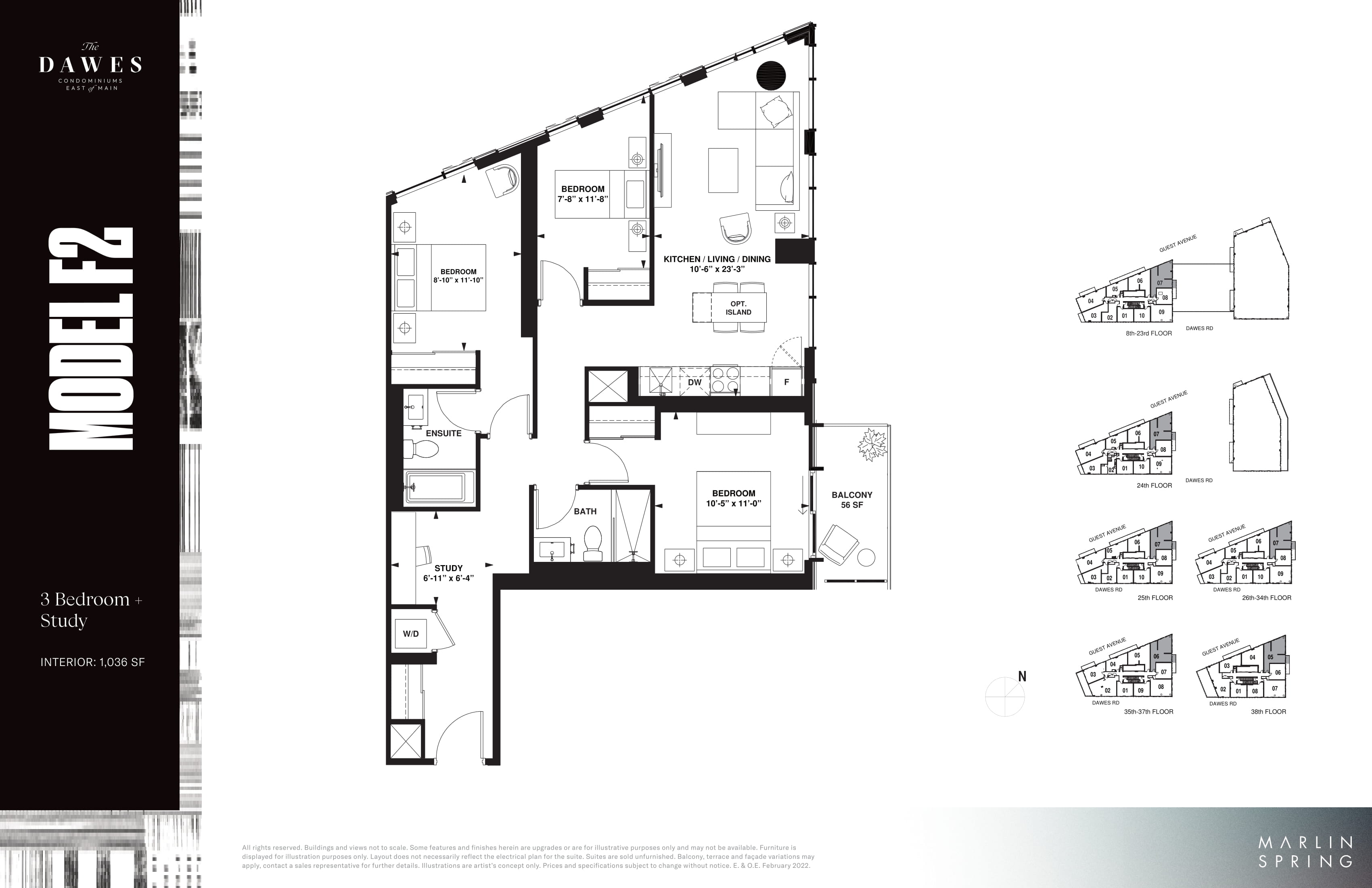  Floor Plan of The Dawes with undefined beds