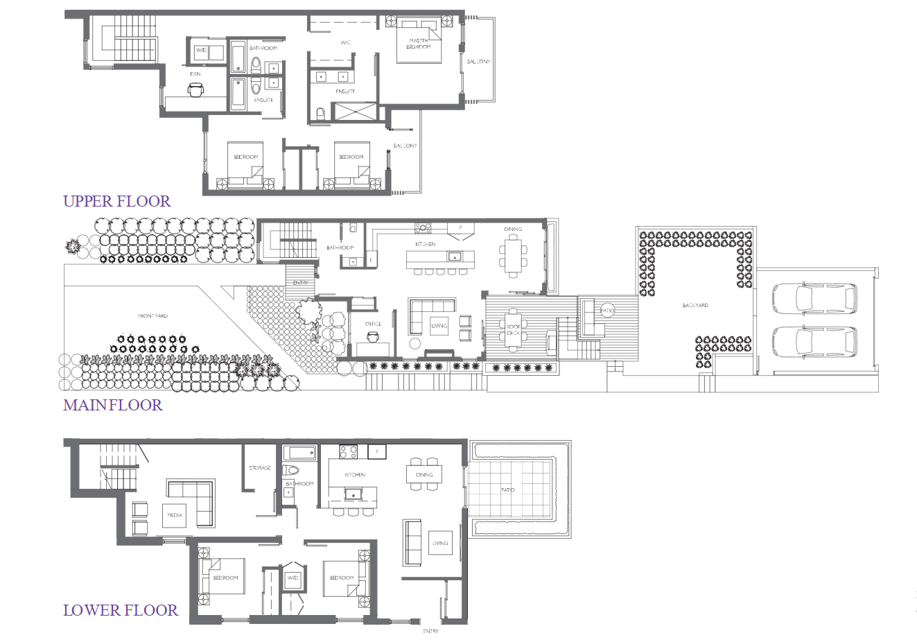 1314 W. 57th Ave. (Duplex 2) Floor Plan of Hudson 8 Towns with undefined beds