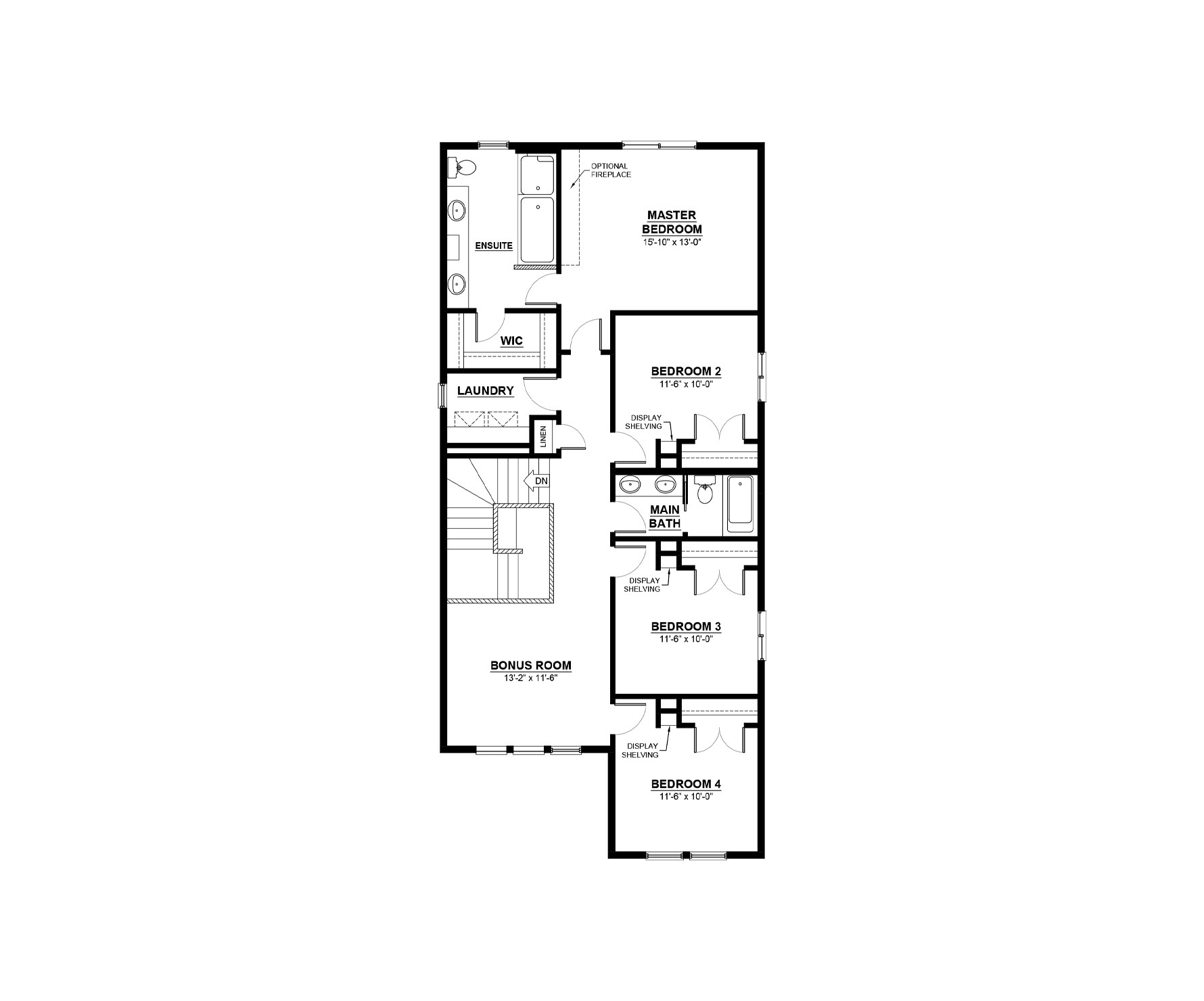 ESCALADE II Floor Plan of Saxony Glen by Daytona Homes with undefined beds