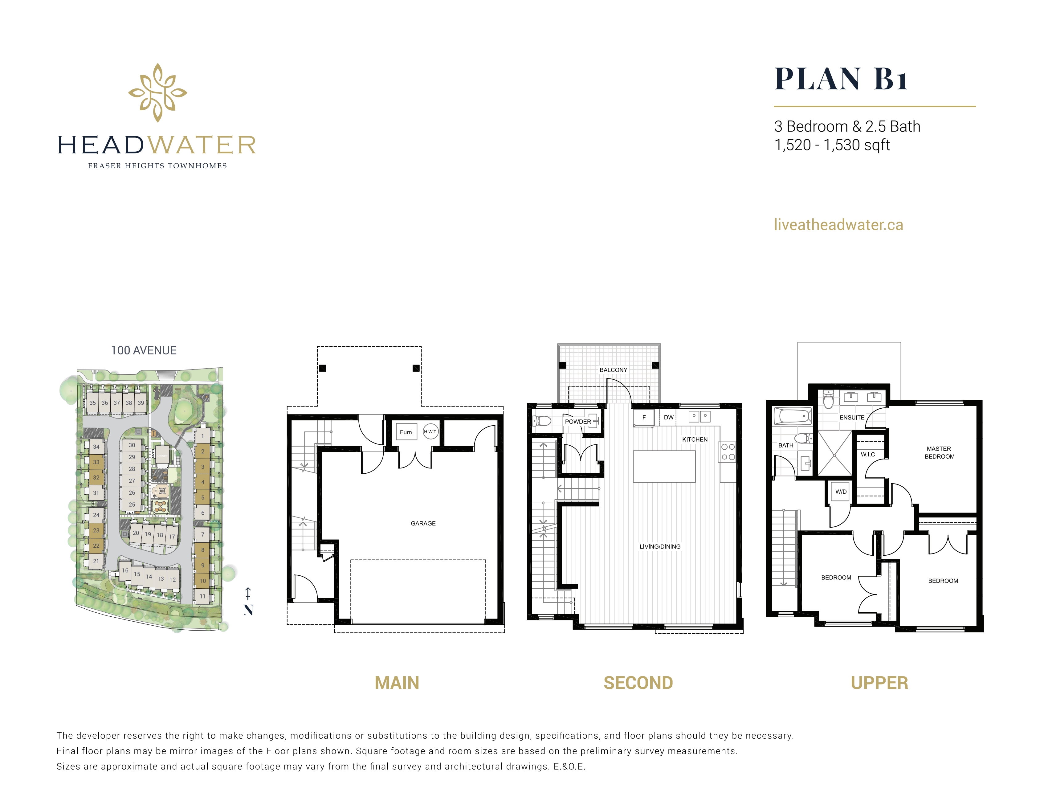 B1 Floor Plan of Headwater Towns with undefined beds