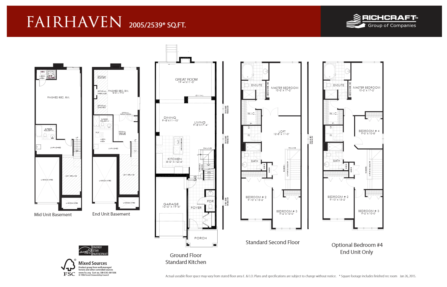 Fairhaven Floor Plan of Trailsedge Towns with undefined beds