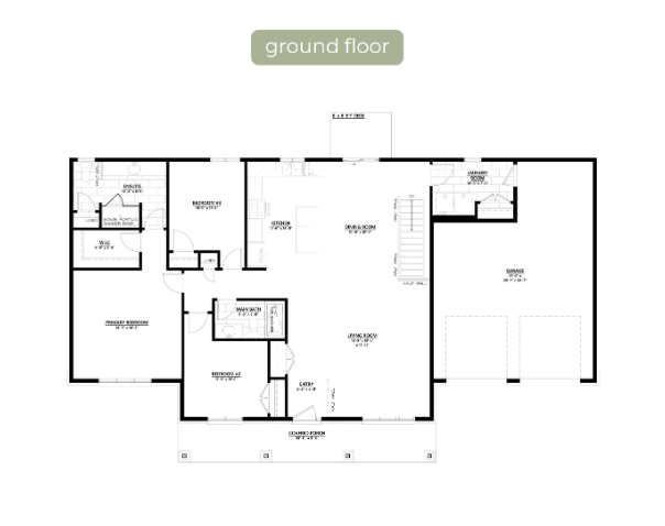 Felton Floor Plan of Russell Ridge Estates with undefined beds