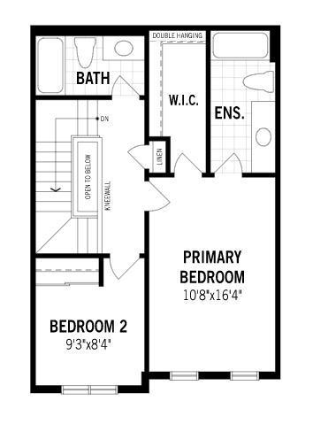 Flagstone II Floor Plan of Richmond Meadows Towns with undefined beds