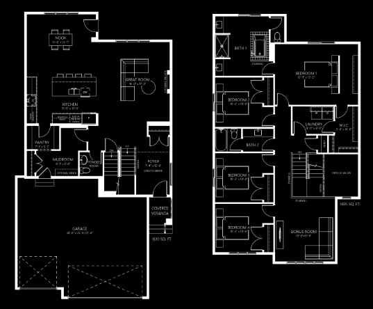 Pienza Floor Plan of Ambleside by Averton with undefined beds