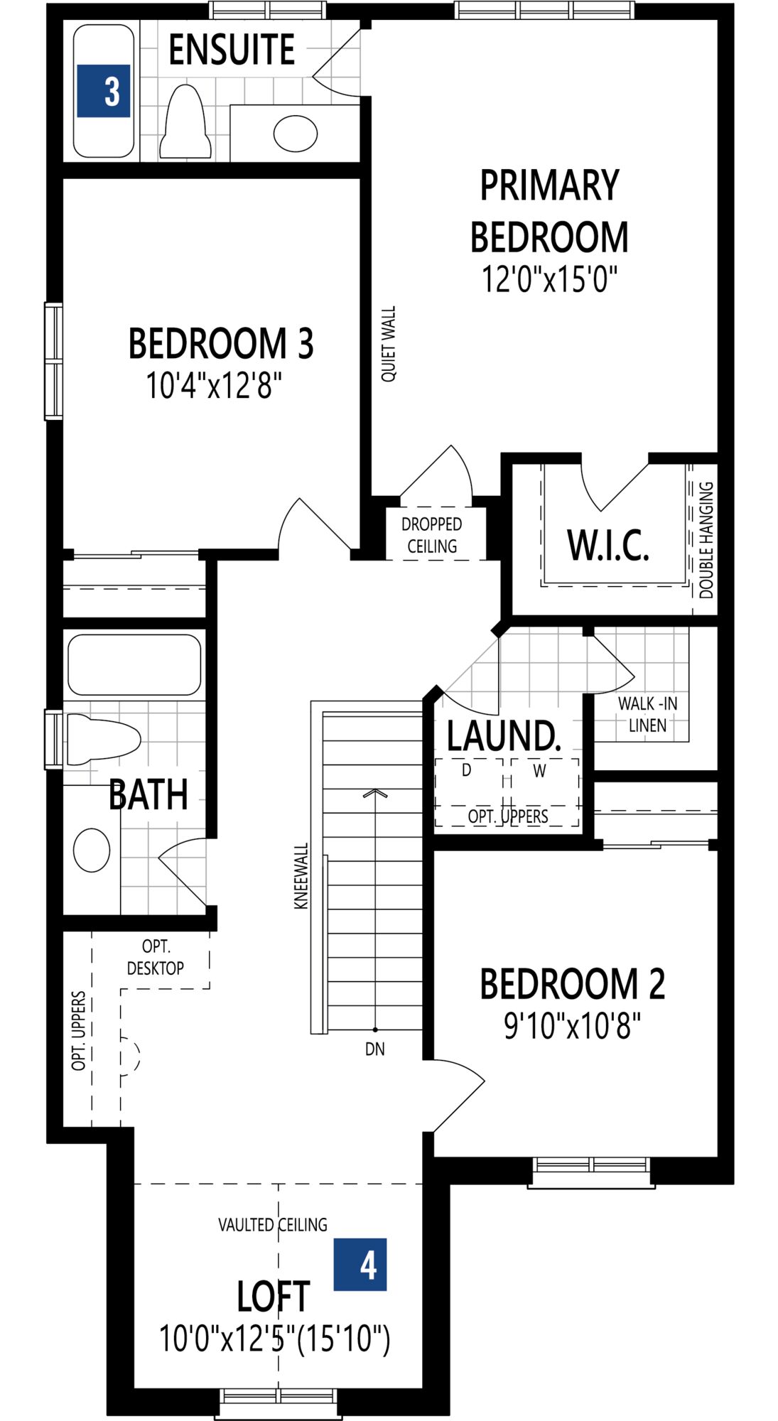 Wildflower Floor Plan of Richmond Meadows Towns with undefined beds
