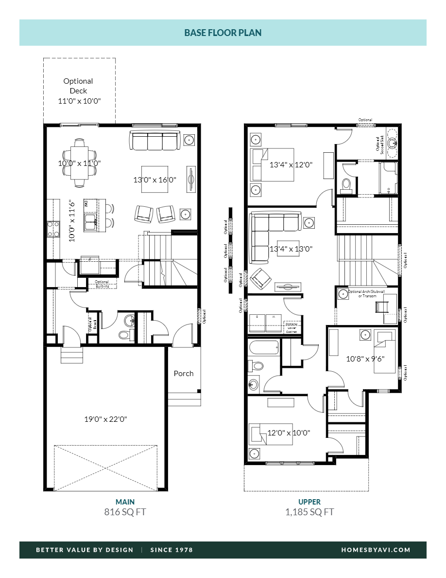 The Gabriel Floor Plan of The Orchards at Ellerslie Homes by Avi with undefined beds