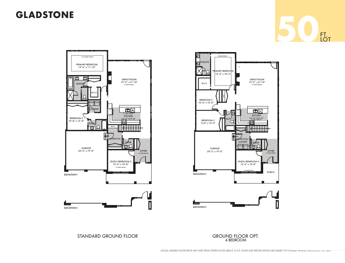 Gladstone Floor Plan of Pathways at Findlay Creek Towns with undefined beds