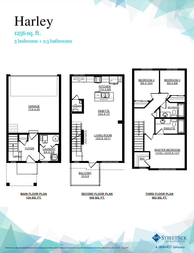Harley Floor Plan of Altius Tamarack Towns with undefined beds