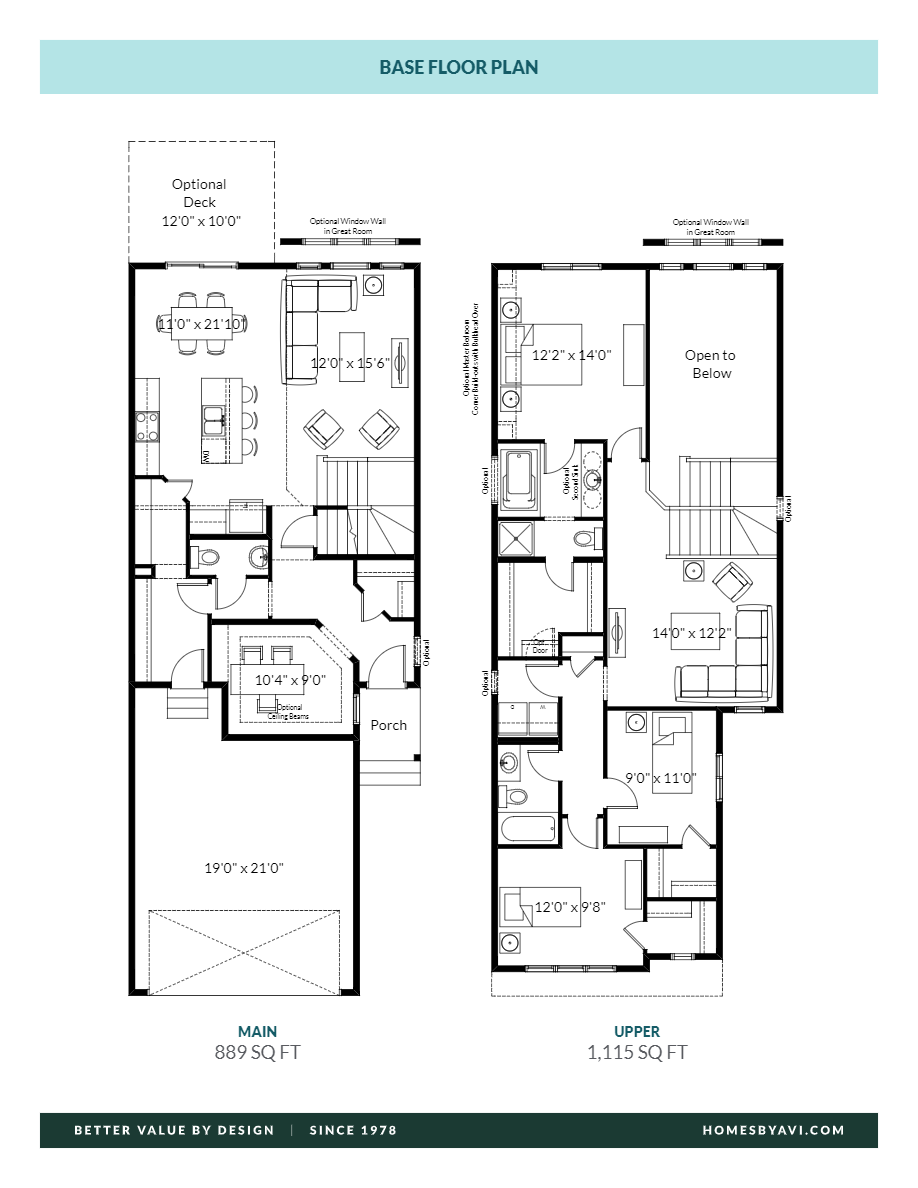 The Hemsworth Floor Plan of The Orchards at Ellerslie Homes by Avi with undefined beds