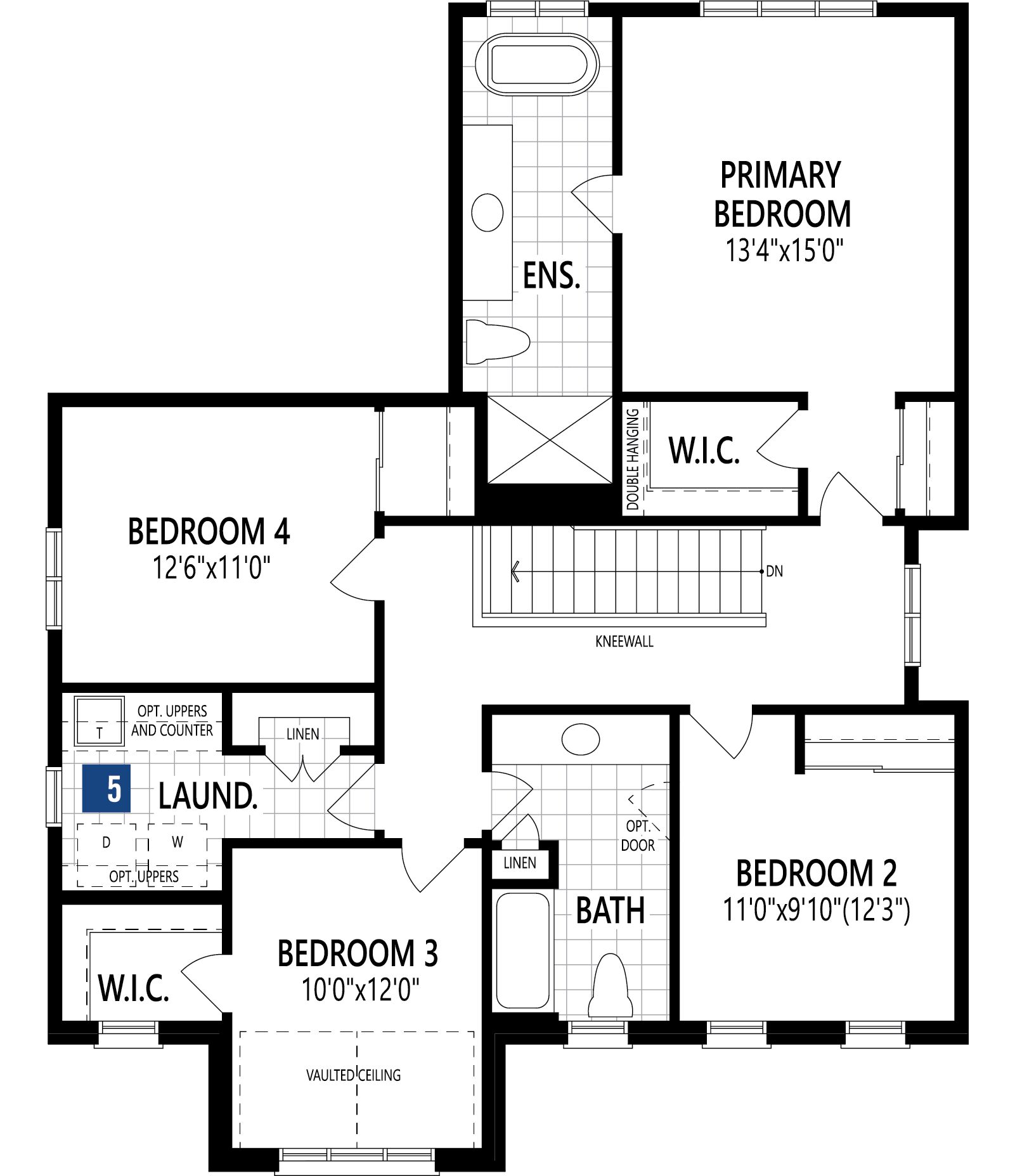 Hickory Floor Plan of Richmond Meadows Towns with undefined beds