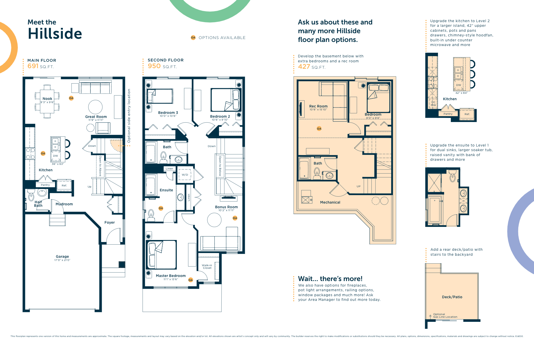 Hillside Floor Plan of The Orchards Excel Homes with undefined beds