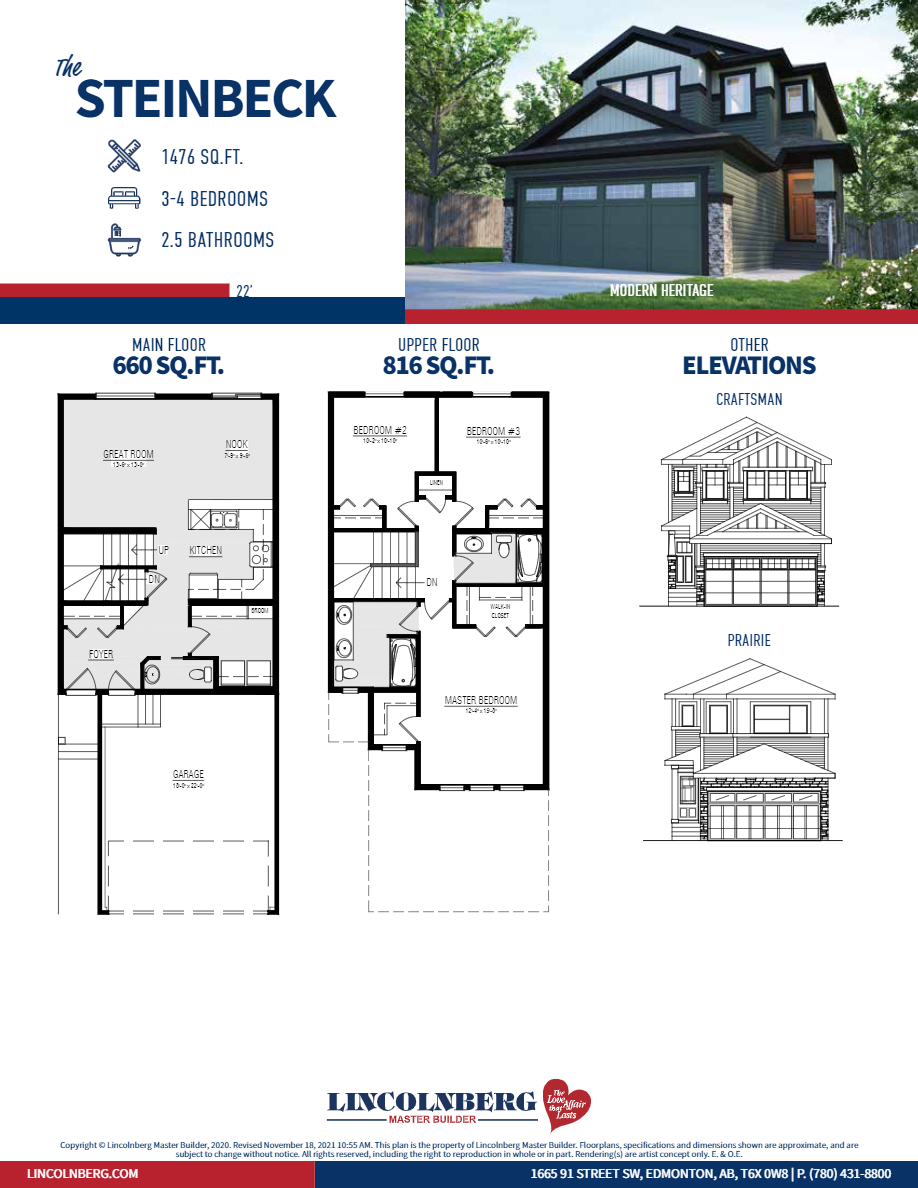 The Steinback Floor Plan of Ellis Greens with undefined beds