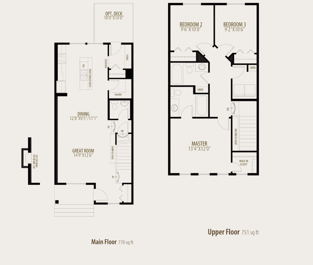 Indigo Floor Plan of Walker Summit Morrison Homes with undefined beds