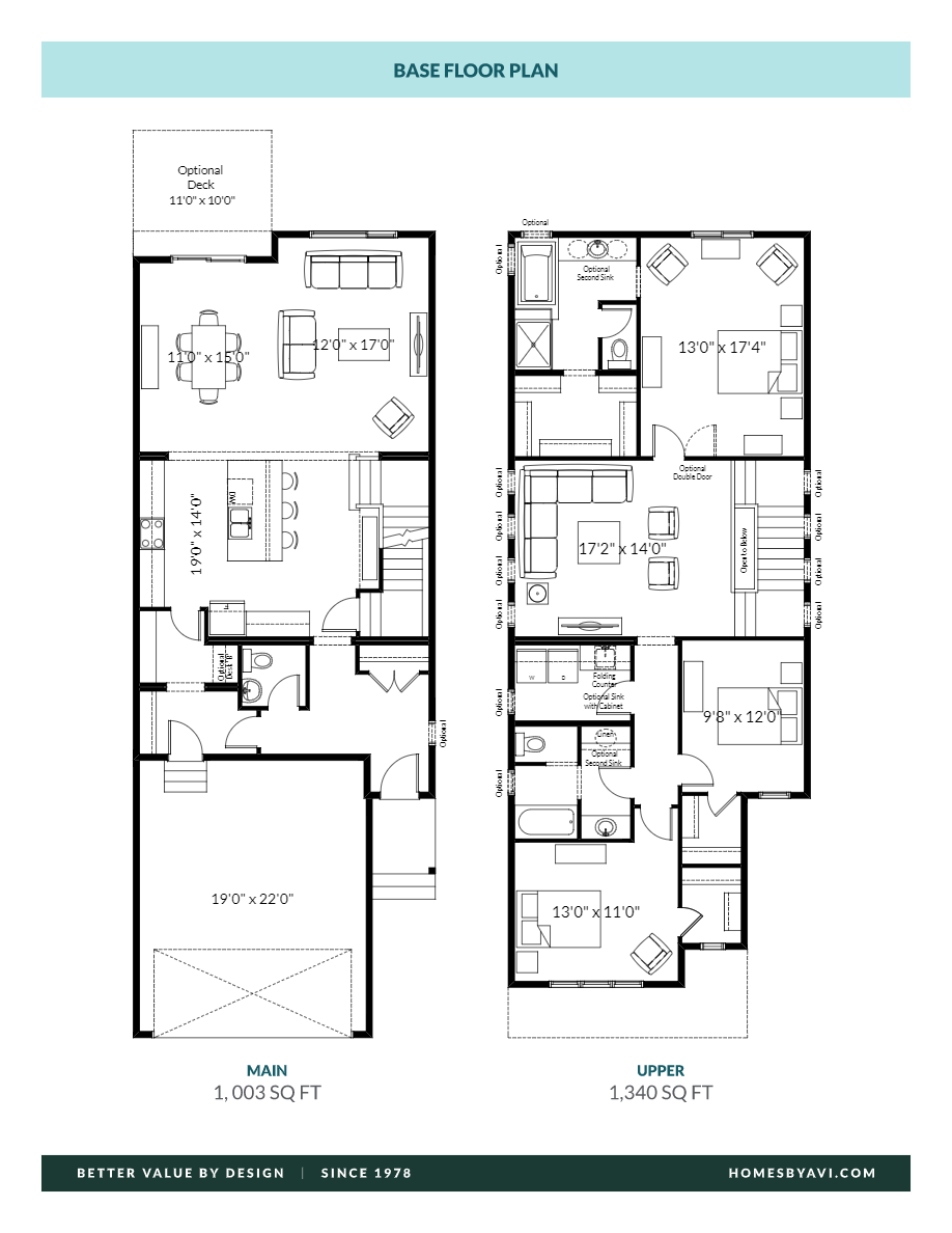 The Jefferson Floor Plan of The Orchards at Ellerslie Homes by Avi with undefined beds