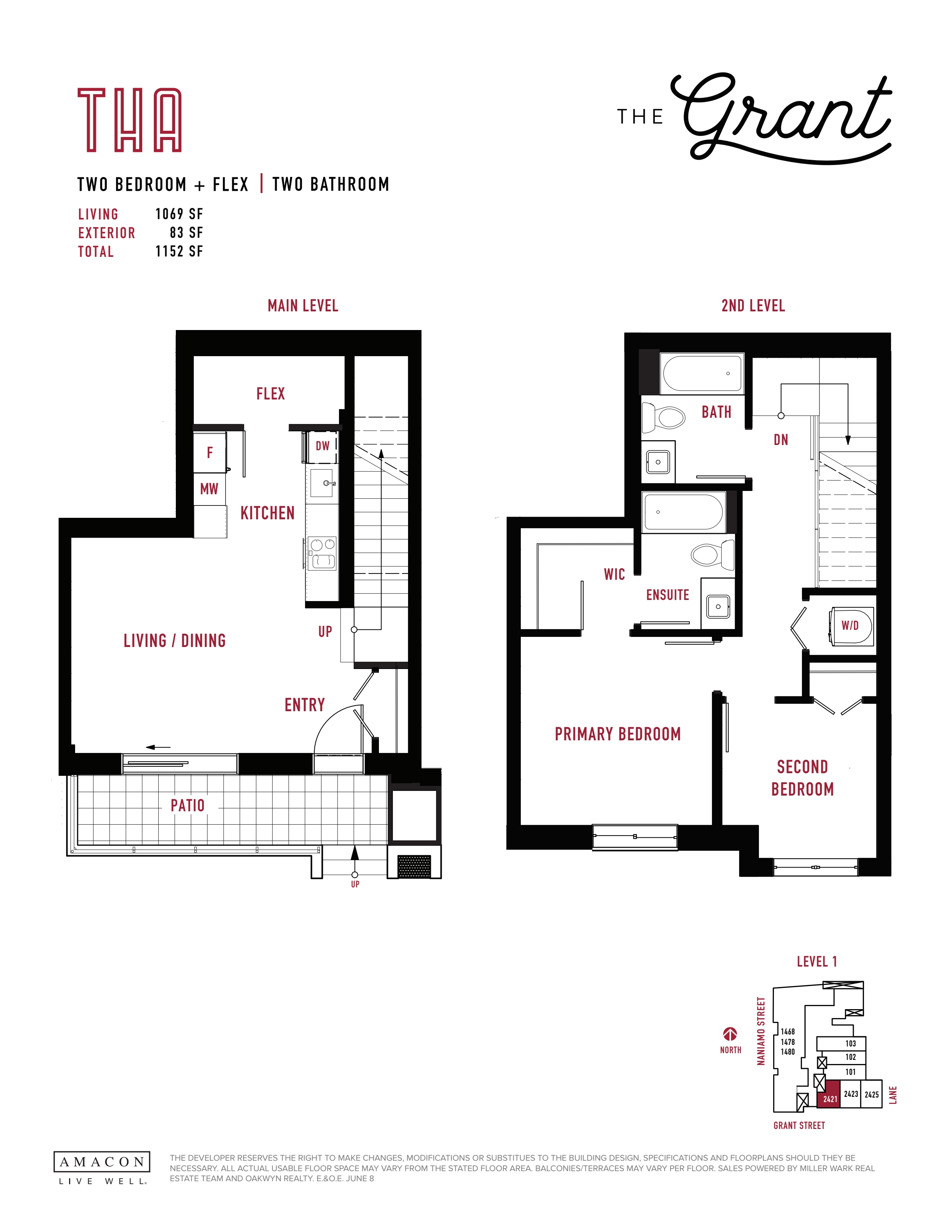 THA Floor Plan of The Grant Condos with undefined beds