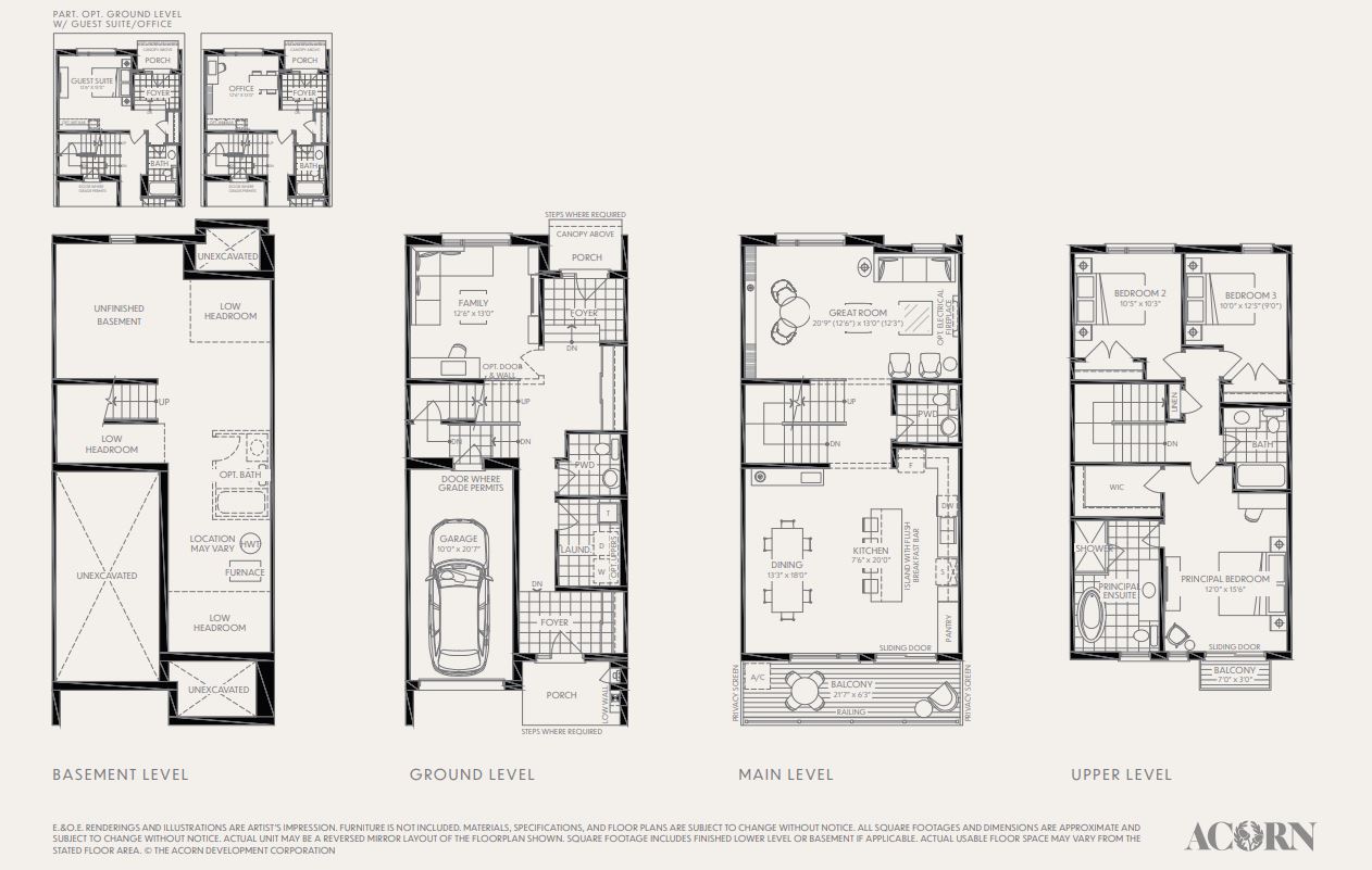 DF-2 Floor Plan of Acorn Towns with undefined beds