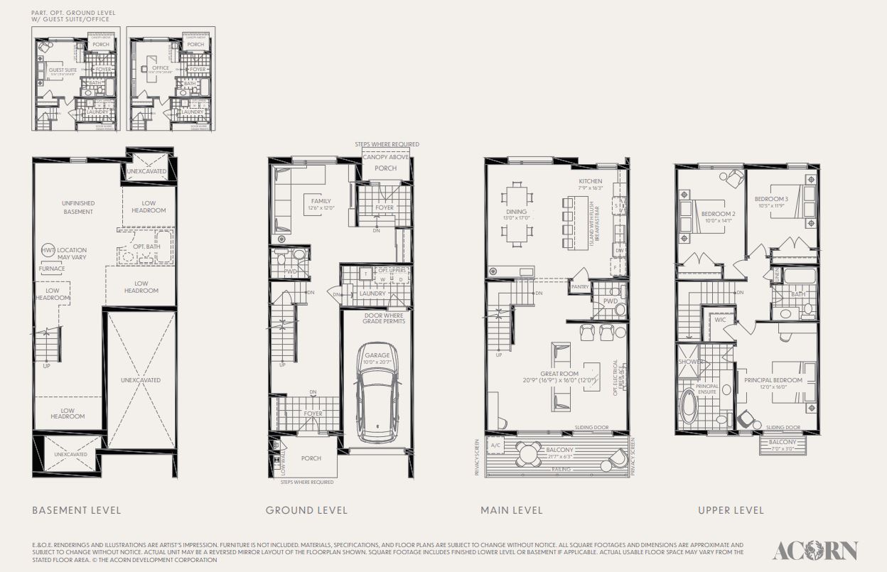 DF-1 Floor Plan of Acorn Towns with undefined beds