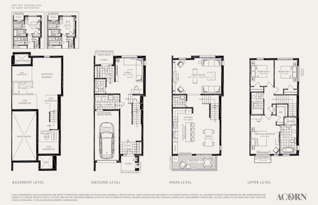 DF-3E Floor Plan of Acorn Towns with undefined beds