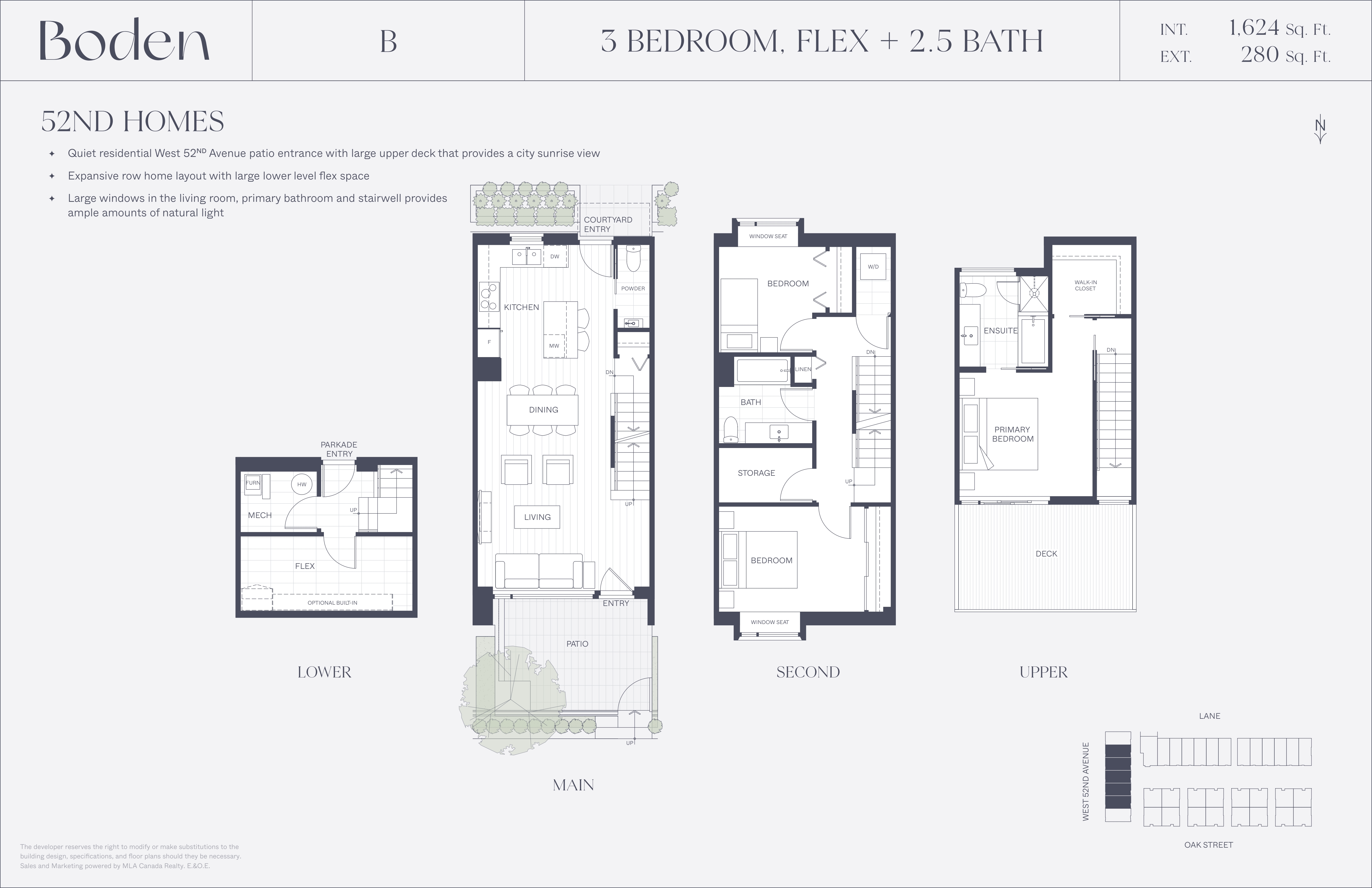B Floor Plan of Boden Towns with undefined beds