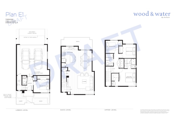 E1 Floor Plan of Wood & Water Towns with undefined beds
