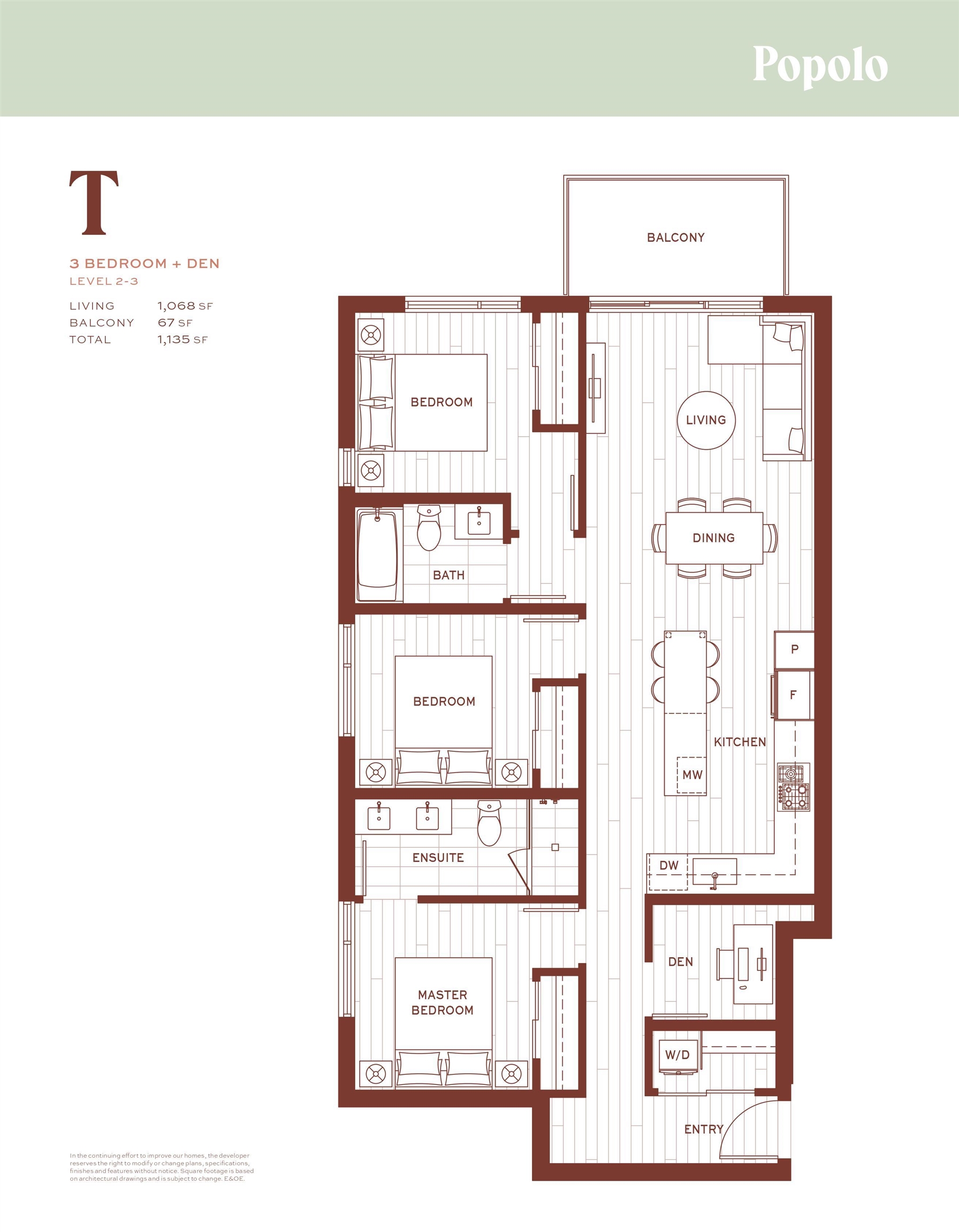 310 Floor Plan of Popolo Condos with undefined beds