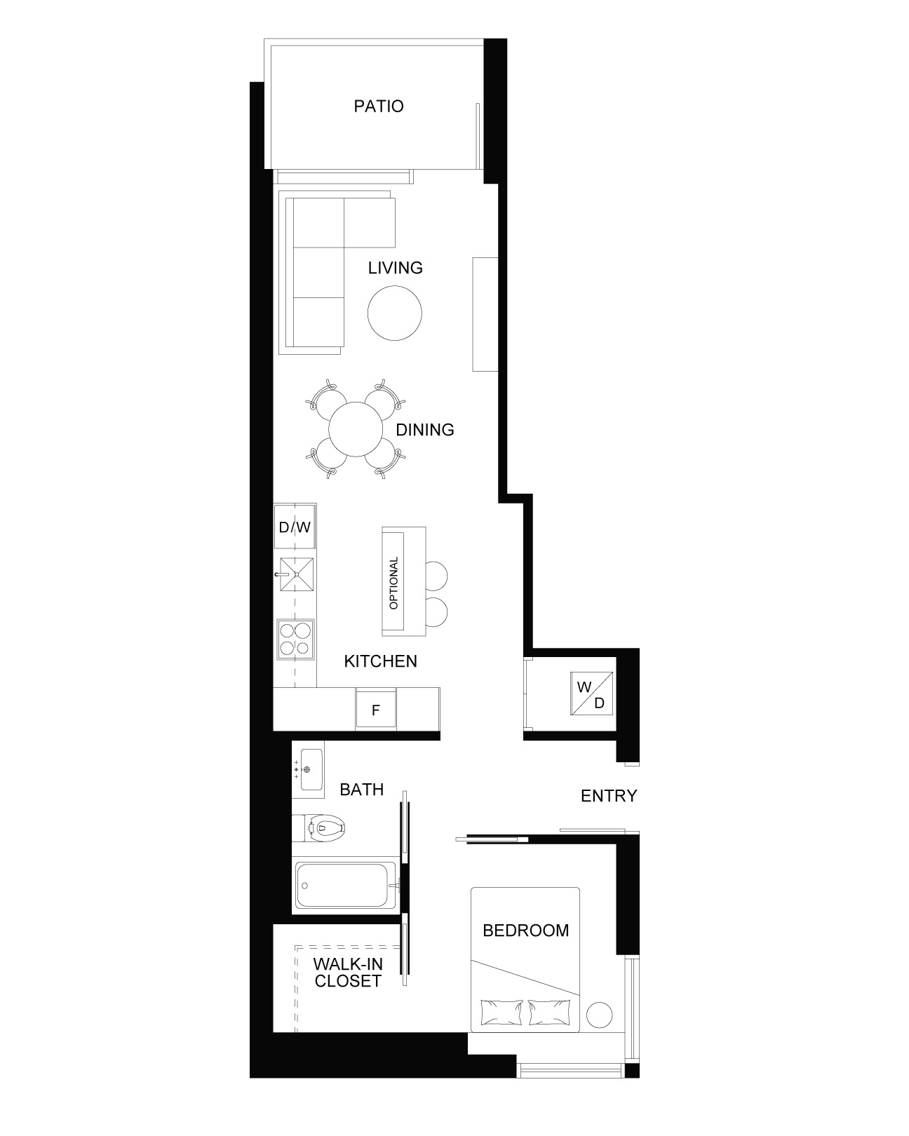 701 Floor Plan of Sparrow Condos with undefined beds
