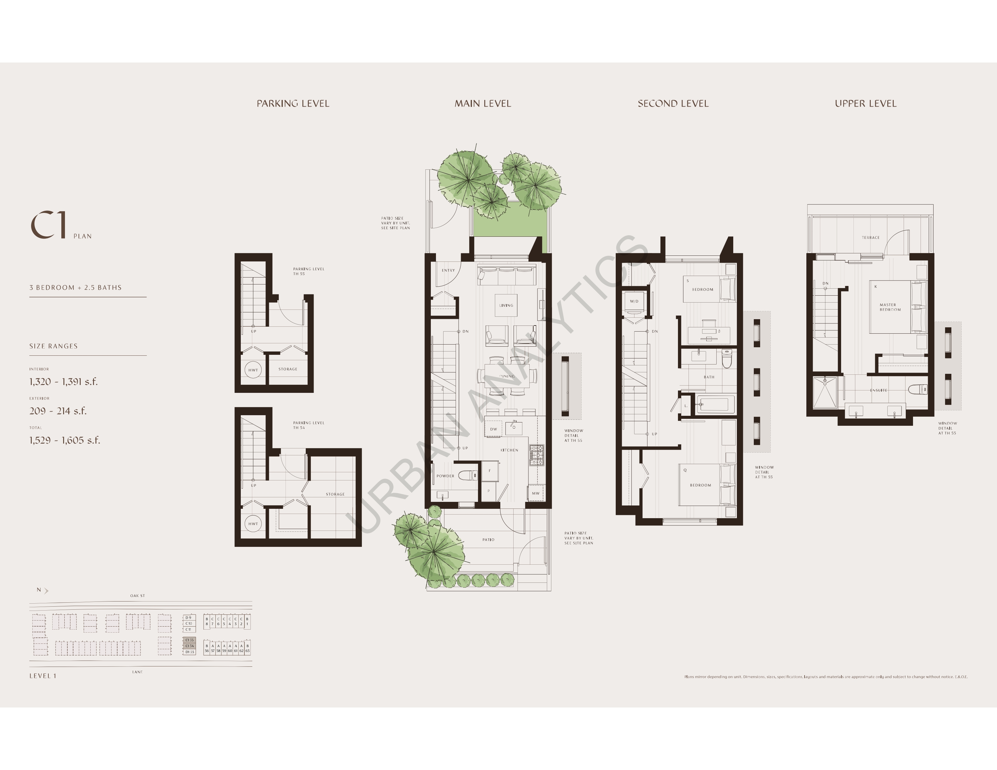 C51 Floor Plan of West Oak Towns with undefined beds