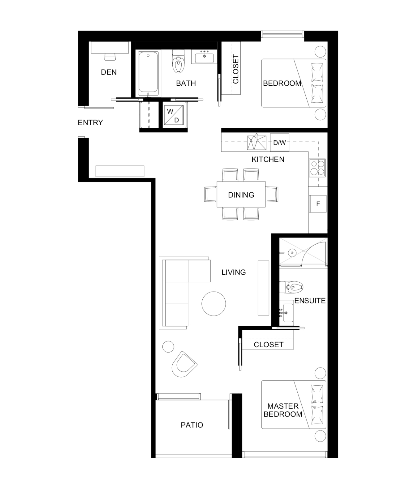 505 Floor Plan of Sparrow Condos with undefined beds