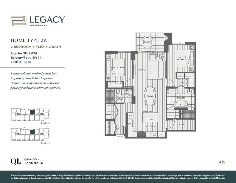 304 Floor Plan of Legacy on Dunbar Condos with undefined beds