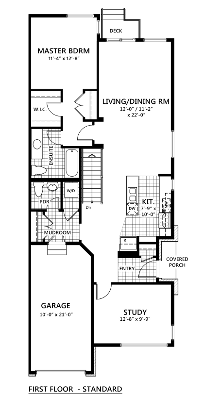 Kingbird Floor Plan of Cardinal Creek Village Towns with undefined beds
