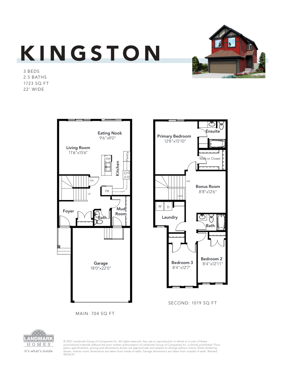 Kingston Floor Plan of Aster Landmark Homes with undefined beds