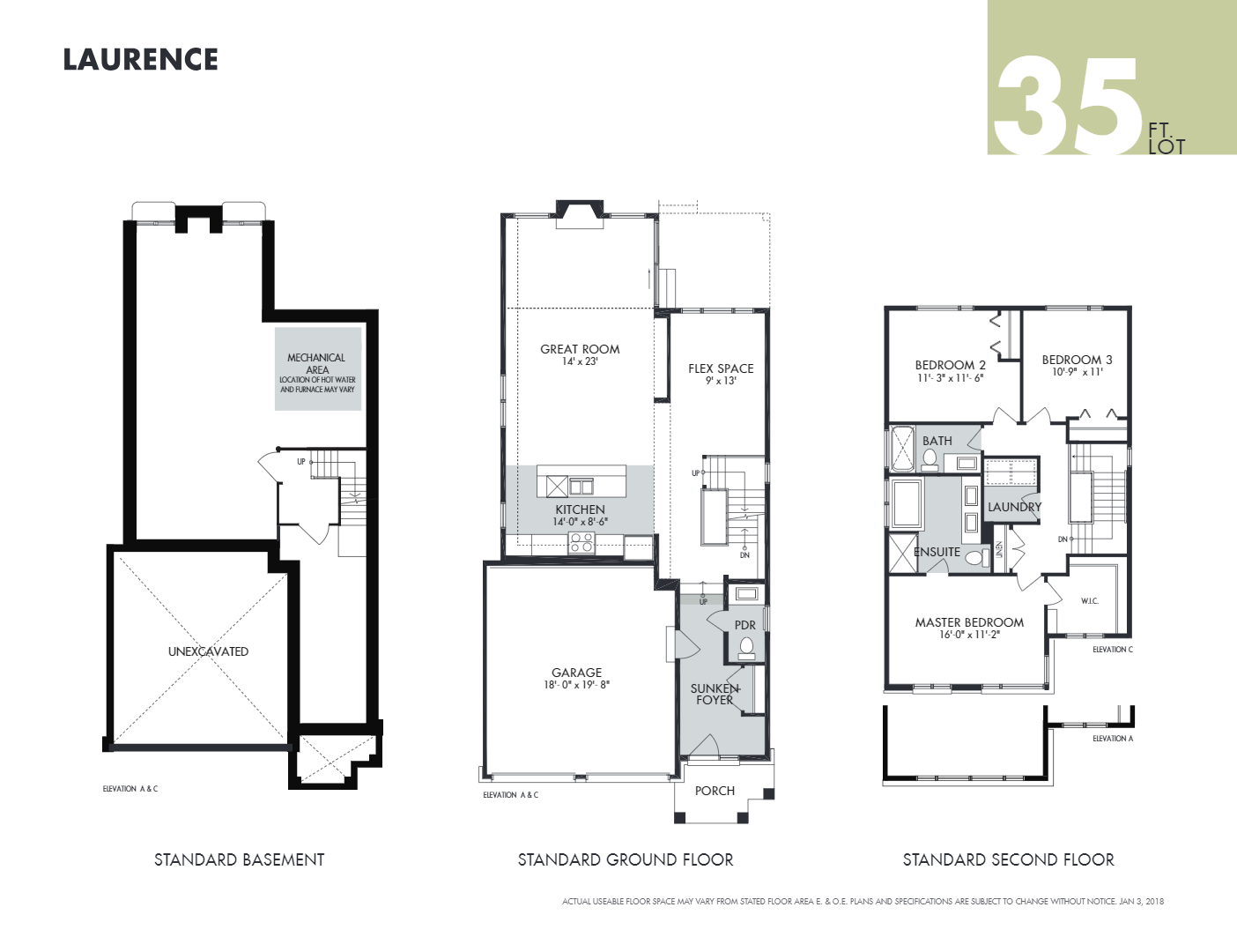 Laurence Floor Plan of Pathways at Findlay Creek Towns with undefined beds
