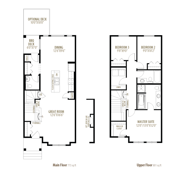 Linden Floor Plan of Glenridding Ravine Morrison Homes with undefined beds