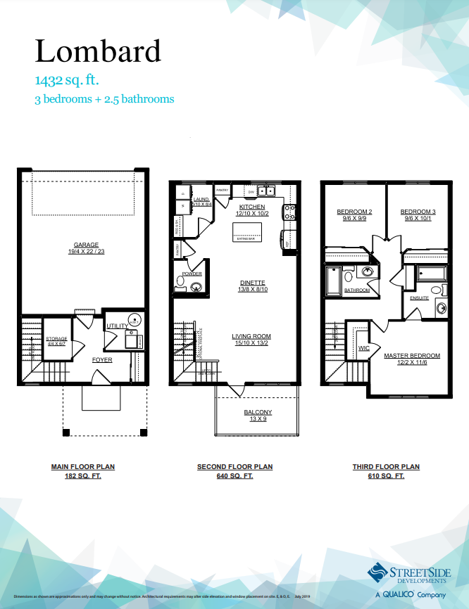 Lombard Floor Plan of Altius Tamarack Towns with undefined beds