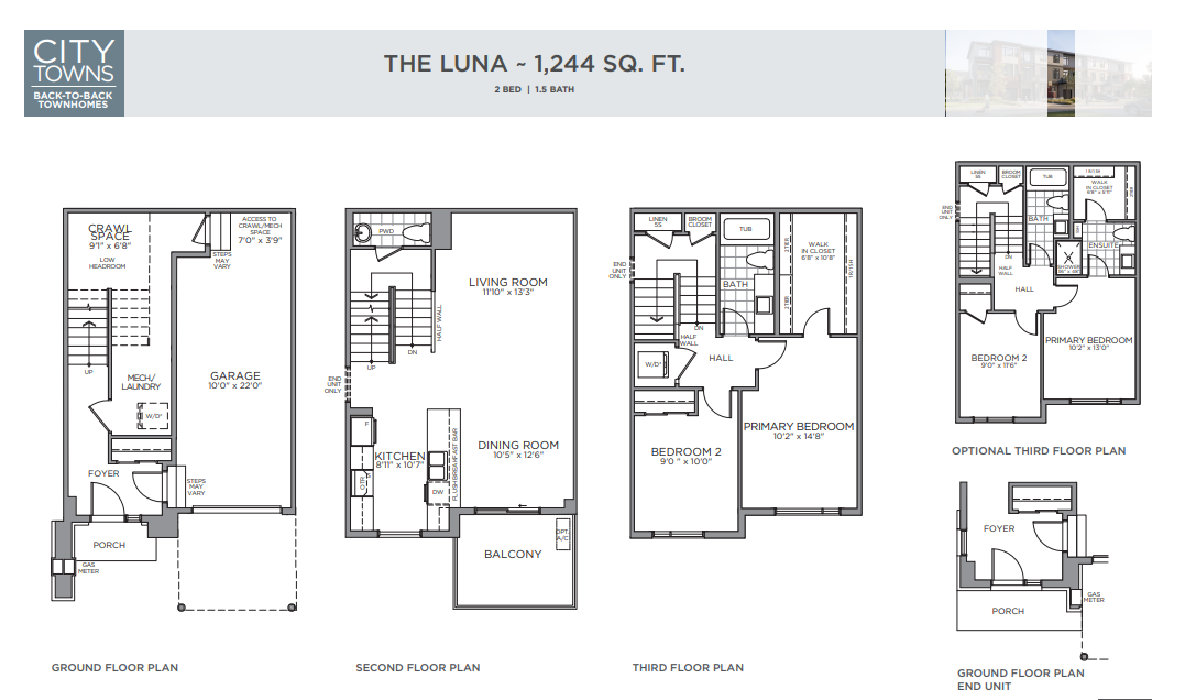 The Luna Floor Plan of Pathways at Findlay Creek eQ Homes with undefined beds