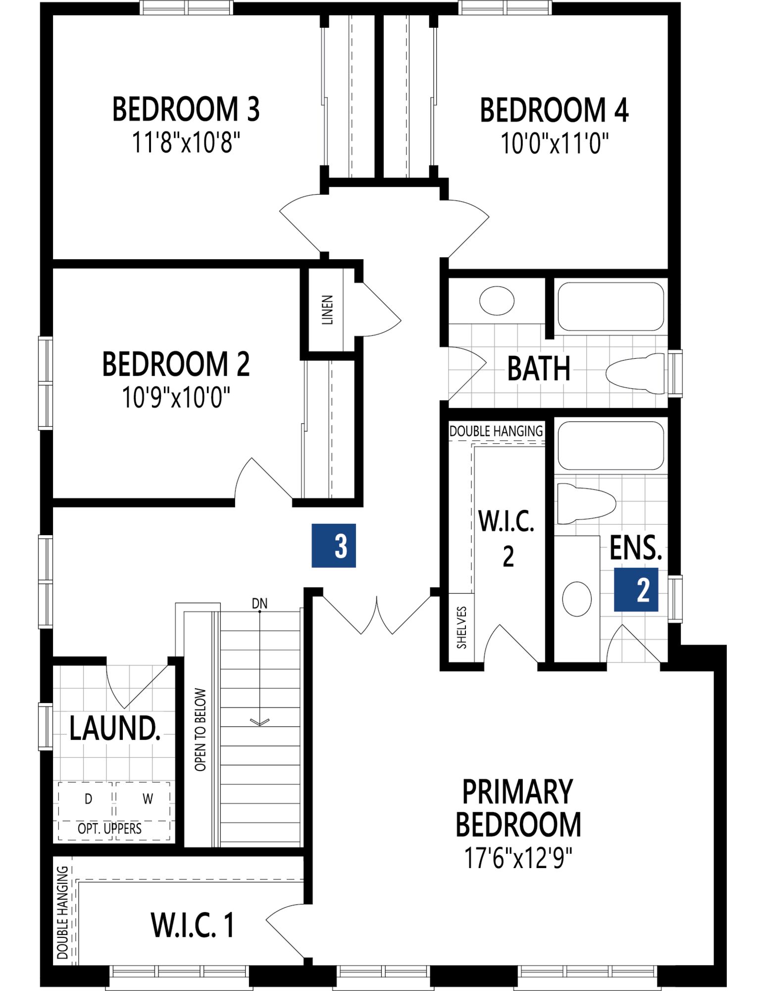 Magnolia Floor Plan of Half Moon Bay Towns with undefined beds