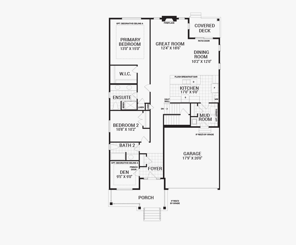 Butternut II Floor Plan of Mahogany Towns with undefined beds