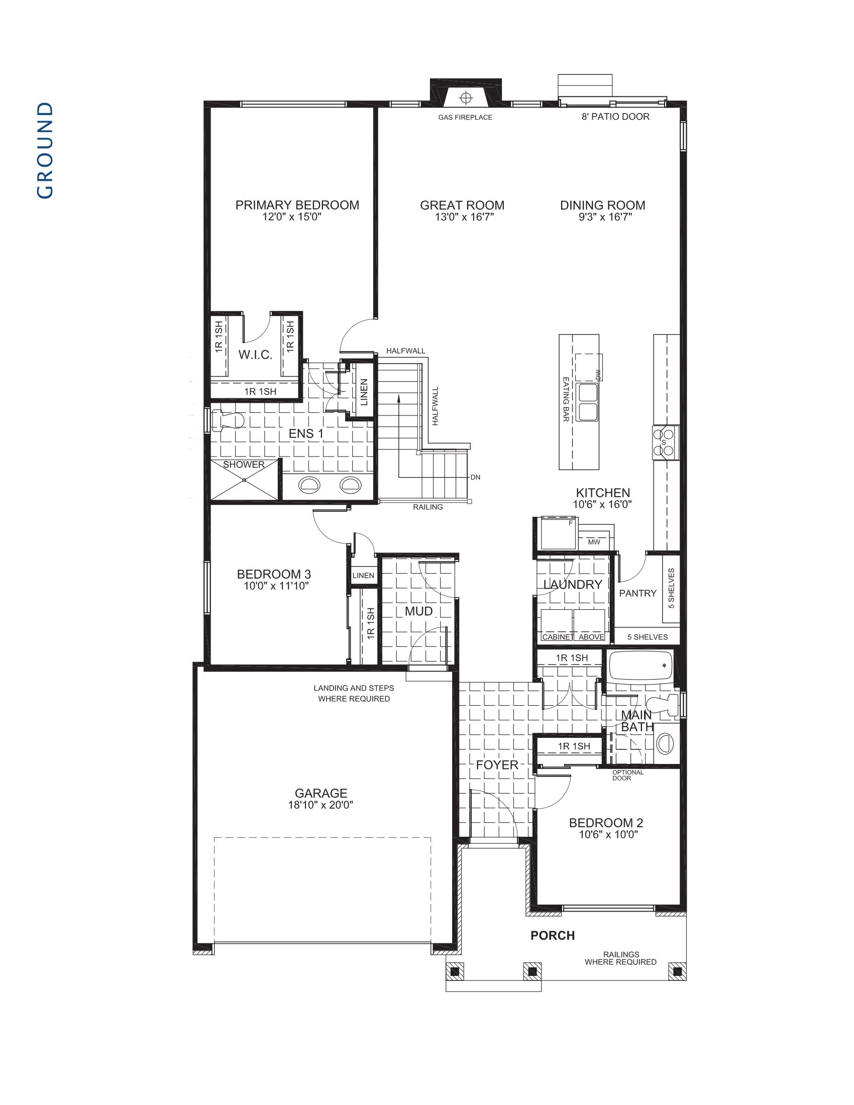 Maple Floor Plan of Findlay Creek Village Towns with undefined beds