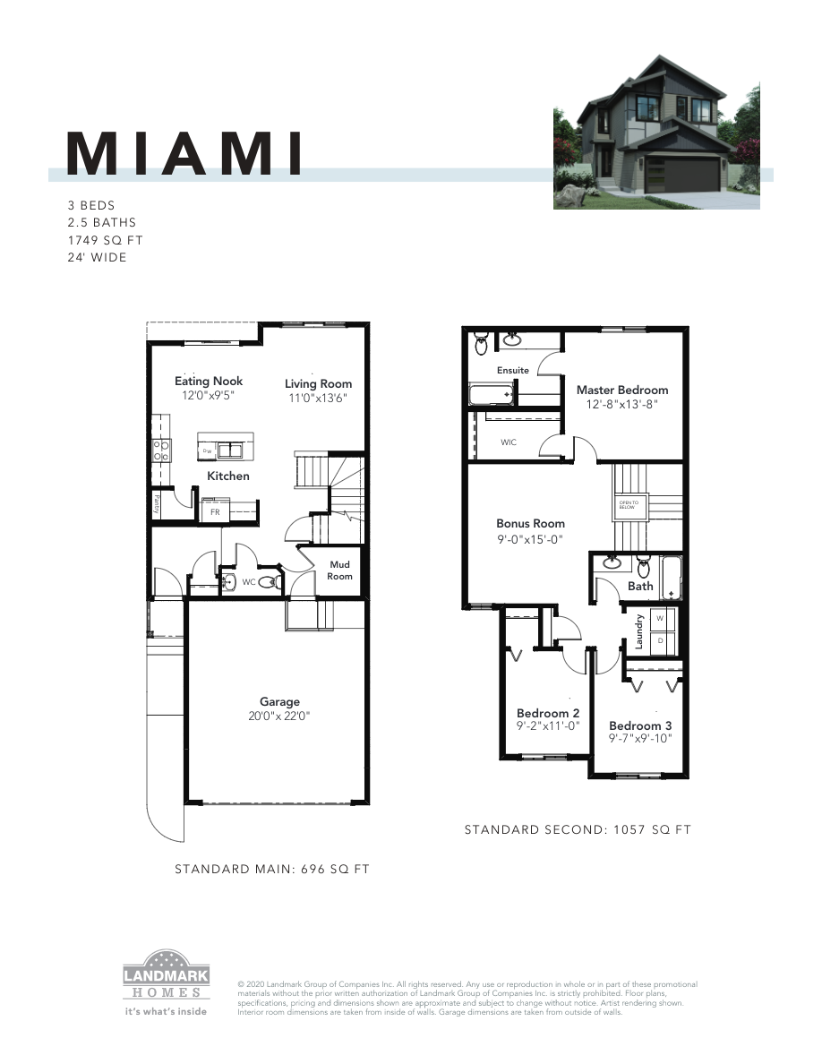 Miami Floor Plan of Aster Landmark Homes with undefined beds