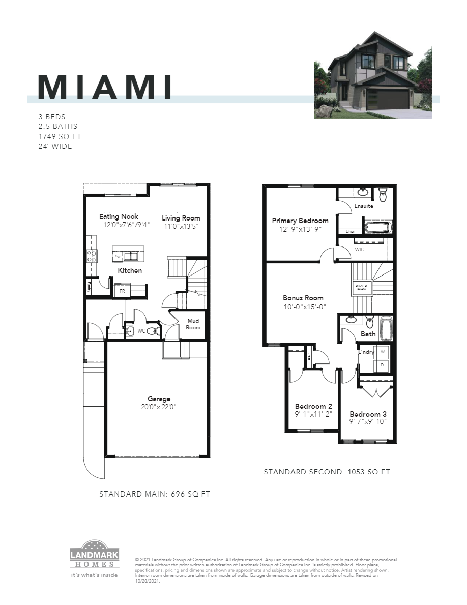 Miami Floor Plan of Rivers Edge Landmark Homes with undefined beds
