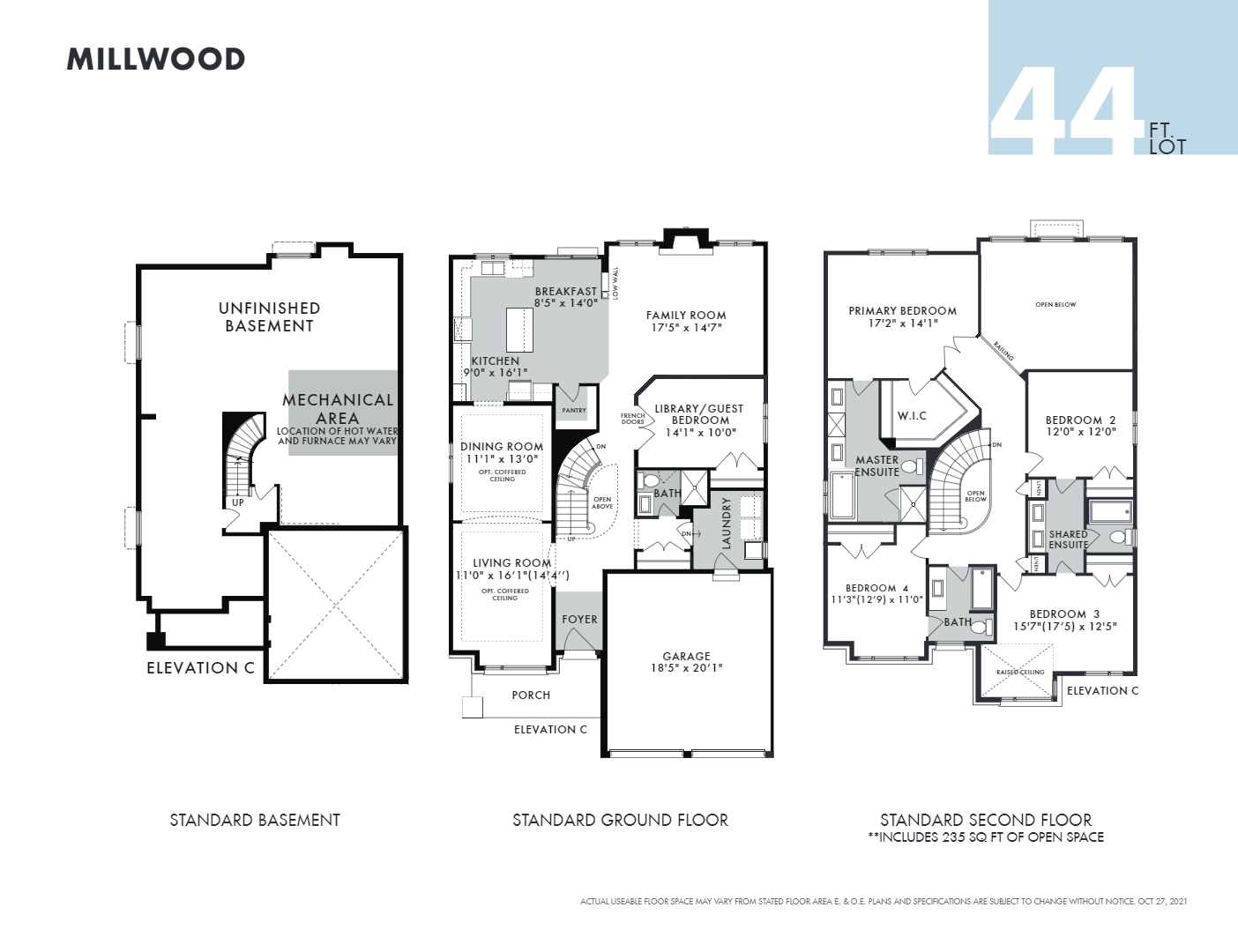 Millwood Floor Plan of Pathways at Findlay Creek Towns with undefined beds