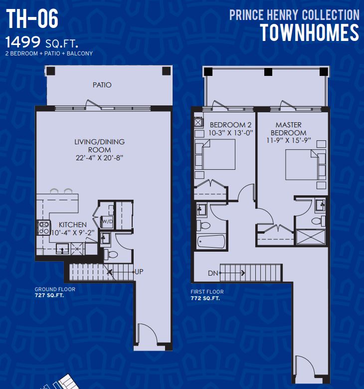 TH-06 Floor Plan of Prince George Landing Condos with undefined beds